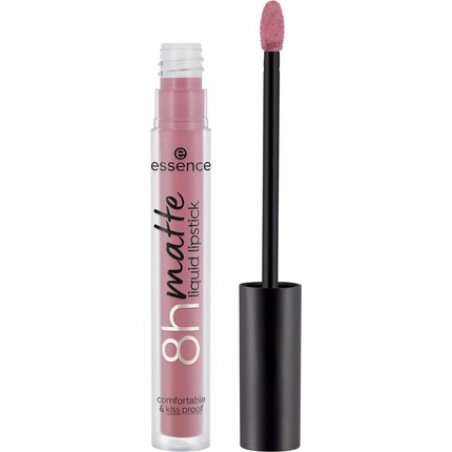 Essence 8h Matte Liquid Lipstick Highly Pigmented with Smudge-proof Matte Finish Vegan and Cruelty Free 06 Cool Mauve