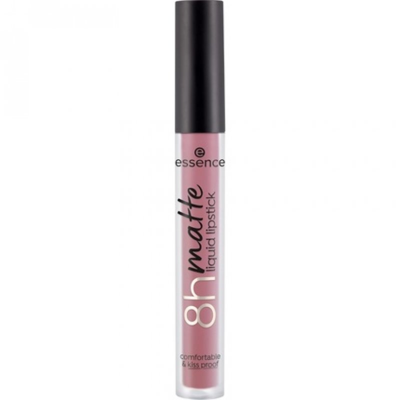 Essence 8h Matte Liquid Lipstick Highly Pigmented with Smudge-proof Matte Finish Vegan and Cruelty Free 06 Cool Mauve