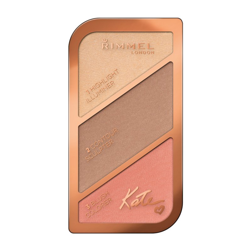 Rimmel London Sculpting Highlighter Palette 3-tone Coral Glow 18.5g