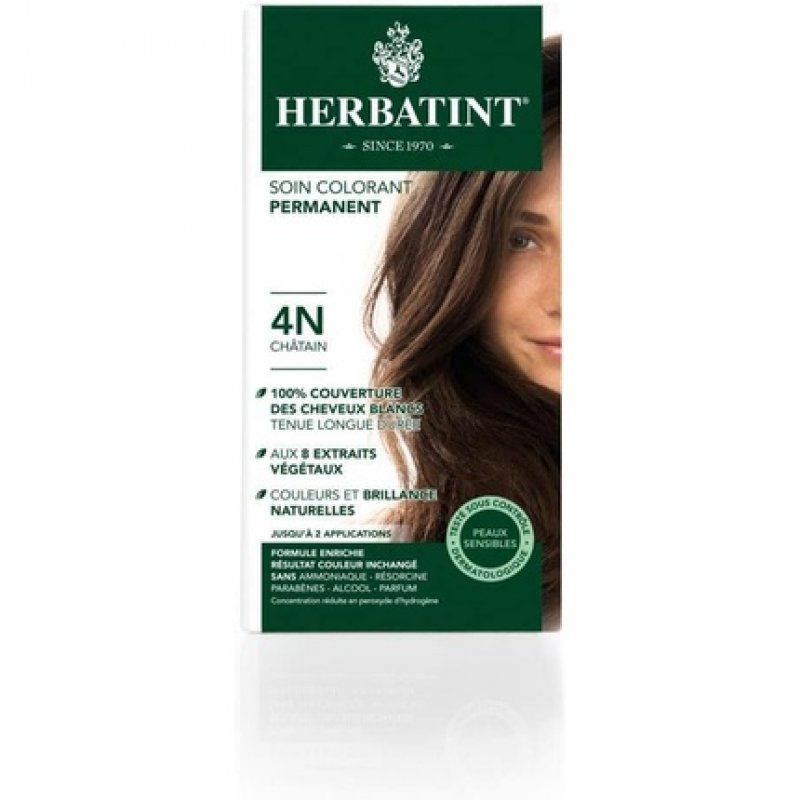 Herbatint Permanent Dye Care of 5 Plant Extracts 150ml - Chestnut