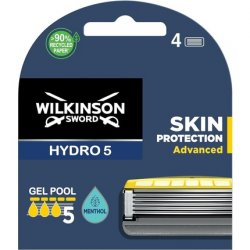 Wilkinson Sword Hydro 5 Skin Protection Advanced Razor Blades - 4 Count