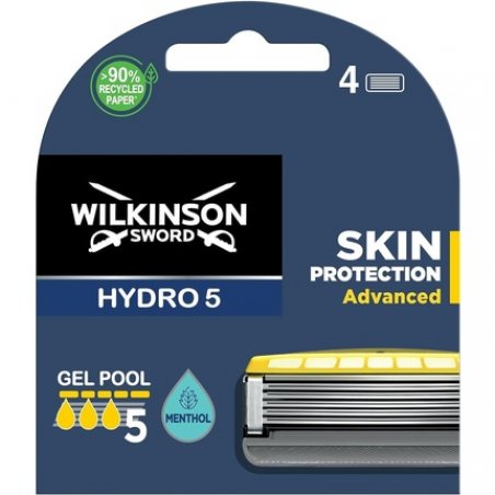 Wilkinson Sword Hydro 5 Skin Protection Advanced Razor Blades - 4 Count