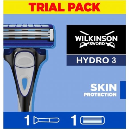 Wilkinson Sword Hydro 3 Skin Protection for Men Regular Razor Handle 1 Blade Refill Men's Razor