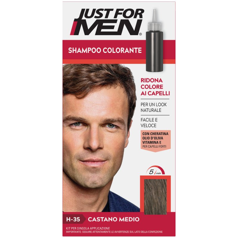 Just For Men Medium Brown H-35 couleur de cheveux Marron 66 ml