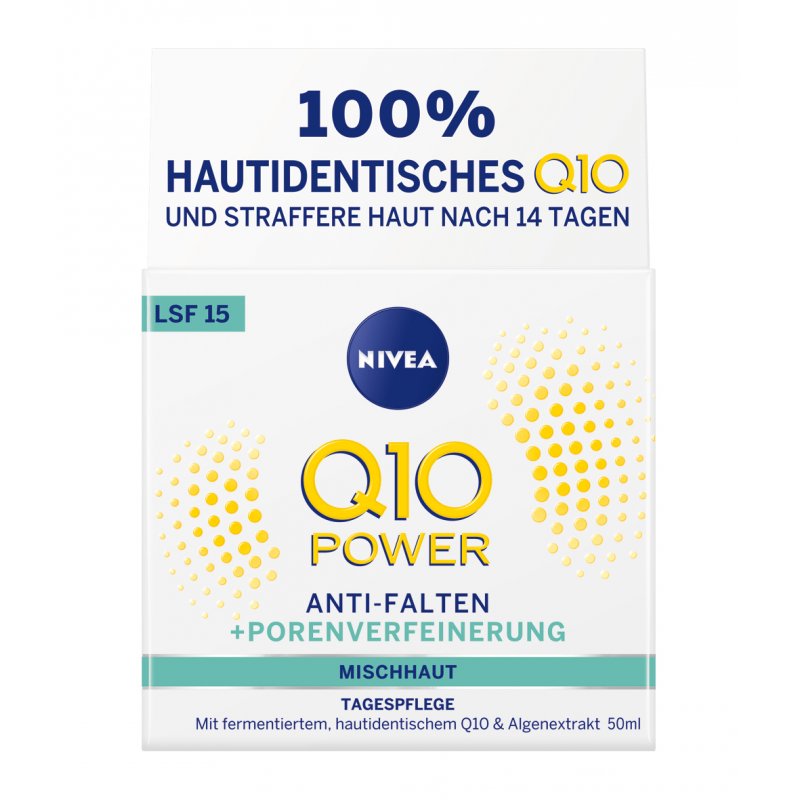 NIVEA Q10 POWER Anti-Wrinkle Pore Refining Day Cream Face 50 ml