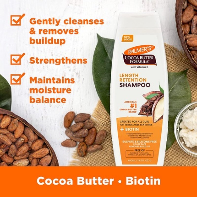 Palmer's Cocoa Butter Formula Biotin Length Retention Shampoo 400ml