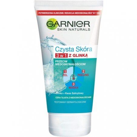 Garnier Skin Naturals Pure Active 3-in-1 Clay Mask Scrub 150 ml