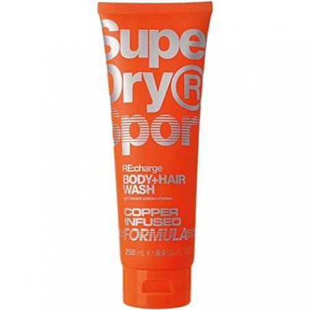 Superdry RE:charge Men's Body Hair Wash Tube 250ml