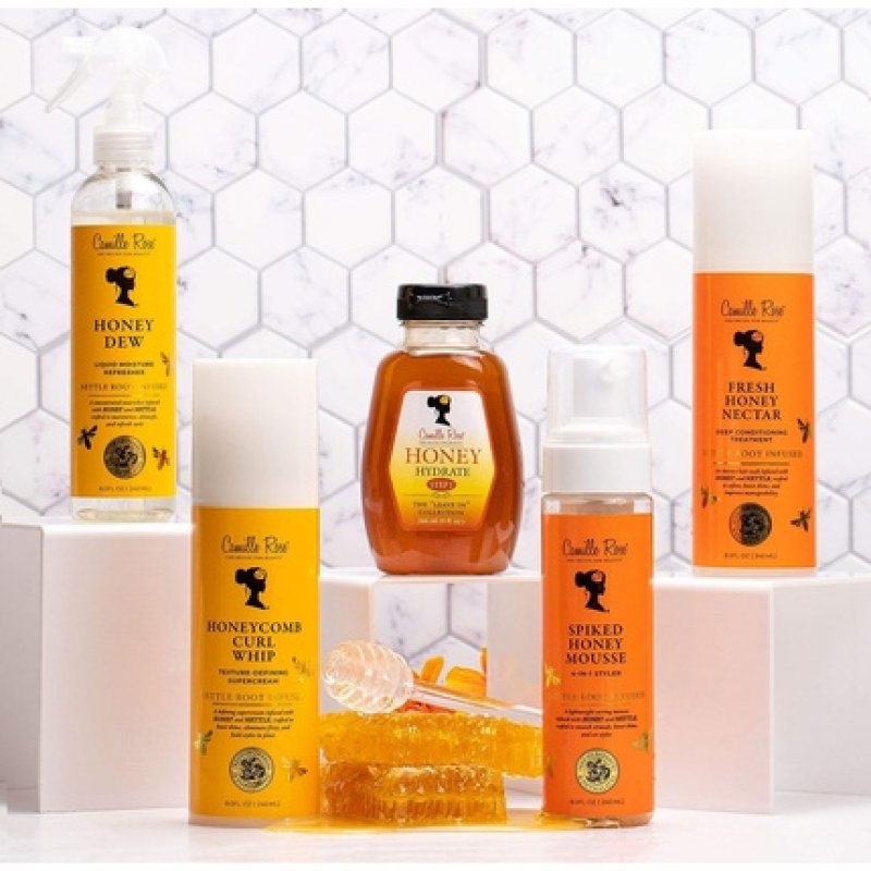 Camille Rose Fresh Honey Nectar Deep Conditioning Treatment for Hydrating, Stimulating Hair Growth and Adding Shine