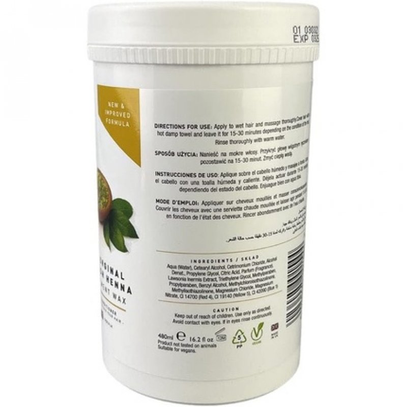 Natural Classic The Original English Henna Treatment Wax 480ml