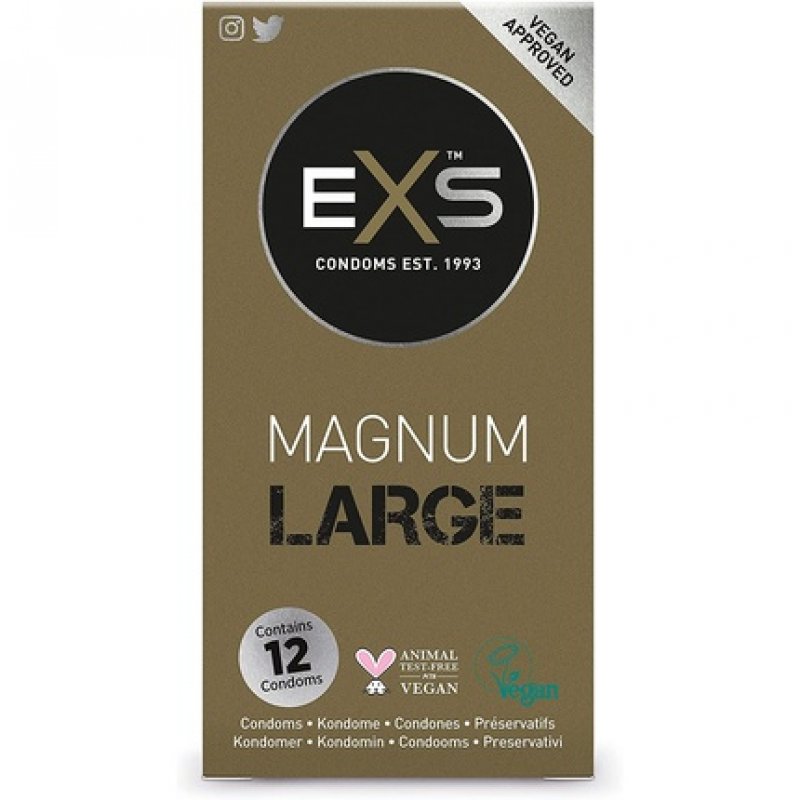 EXS Magnum 12 XXL Condoms 56mm Width Top Quality Condoms for the Well-Endowed Man