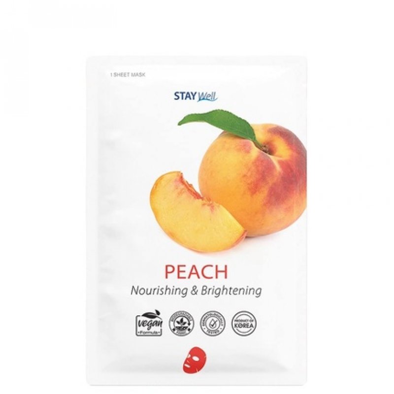 Stay Well Vegan Sheet Mask B? Peach