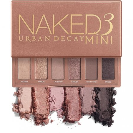 Urban Decay Naked3 Mini Eyeshadow Palette Pigmented Eye Makeup Palette for Travel Up to 12 Hours