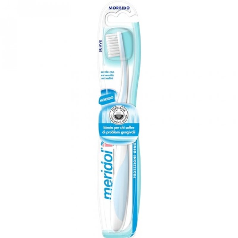 Meridol Gum Protection Toothbrush Soft Bristles with Microfine Ends and Conical Filaments Ergonomic Handle