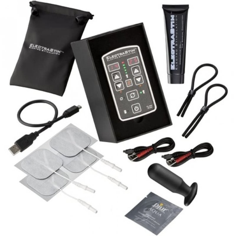ElectraStim Flick Duo Stimulation Multi Pack Black/Silver OS Standard