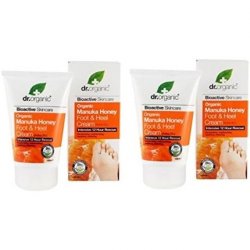 Dr. Organic Manuka Honey Foot and Heel Cream 125ml Soothing Moisturizing Nourishing