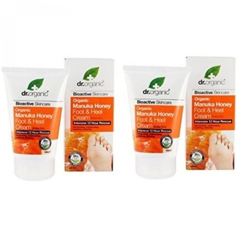 Dr. Organic Manuka Honey Foot and Heel Cream 125ml Soothing Moisturizing Nourishing