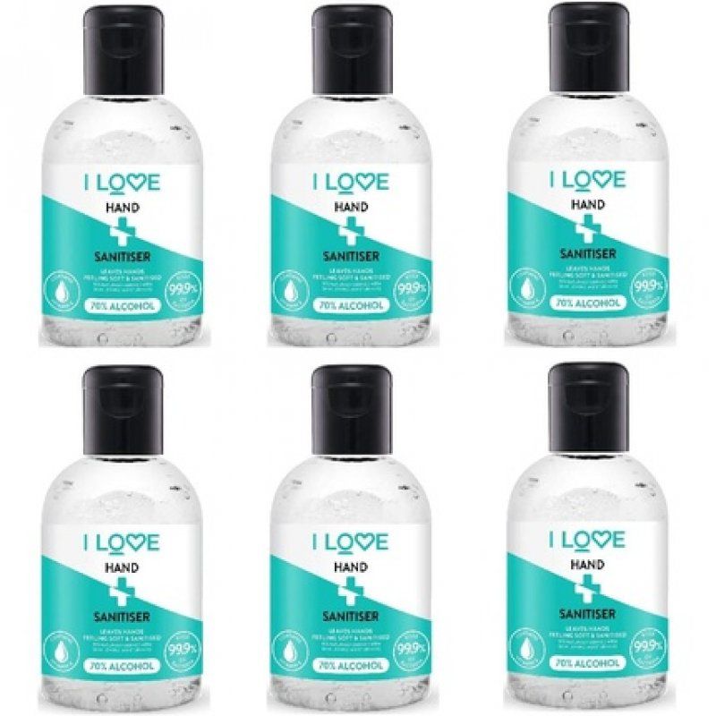 I Love Hand Sanitizer 70% Alcohol Moisturizing 100ml