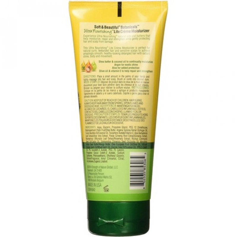 Soft and Beautiful Botanicals Ultra Nourishing Lite Creme Moisturizer 6 Ounce