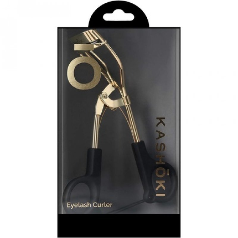 T4B KASHŌKI Eyelash Curler for Short and Long Lashes, for All Eye Shapes, Stainless Steel with Rubber Pads, Gold