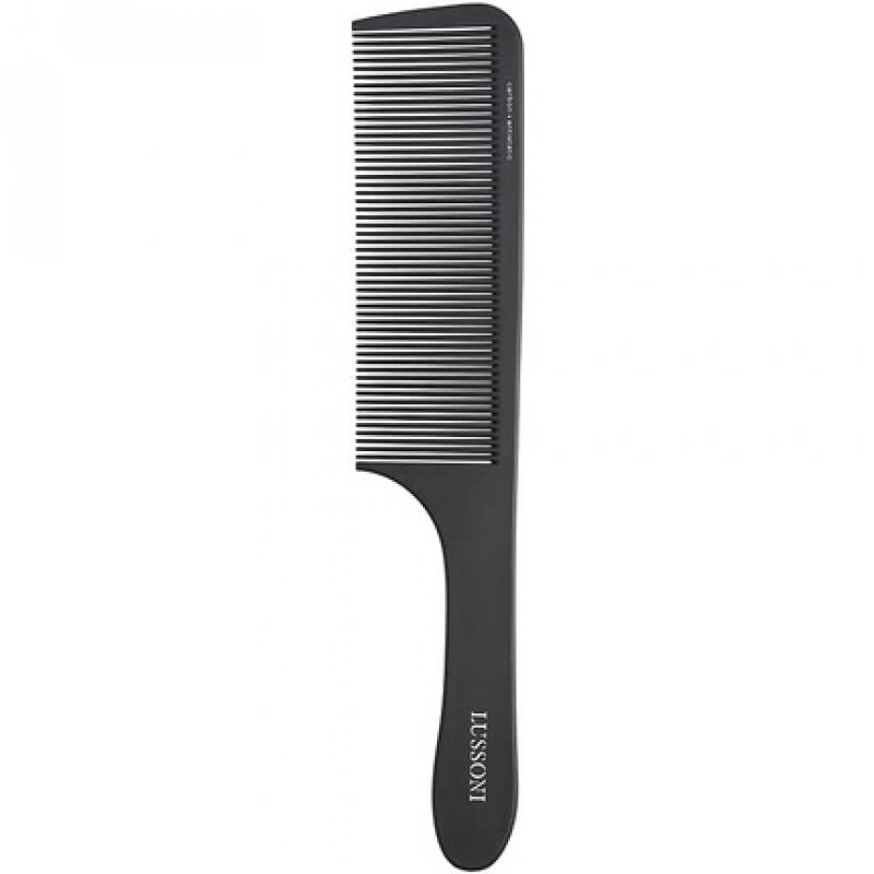 T4B LUSSONI Professional Antistatic Carbon Fiber Handle Hair Comb 406