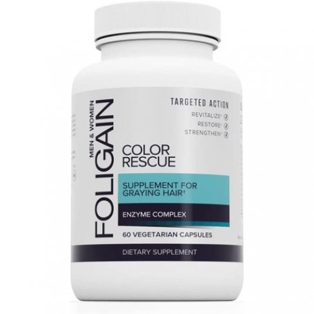 Foligain Color Rescue Supplement for Graying Hair 60 Capsules