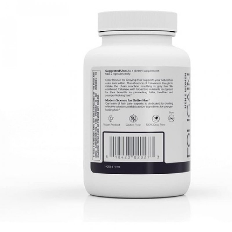 Foligain Color Rescue Supplement for Graying Hair 60 Capsules