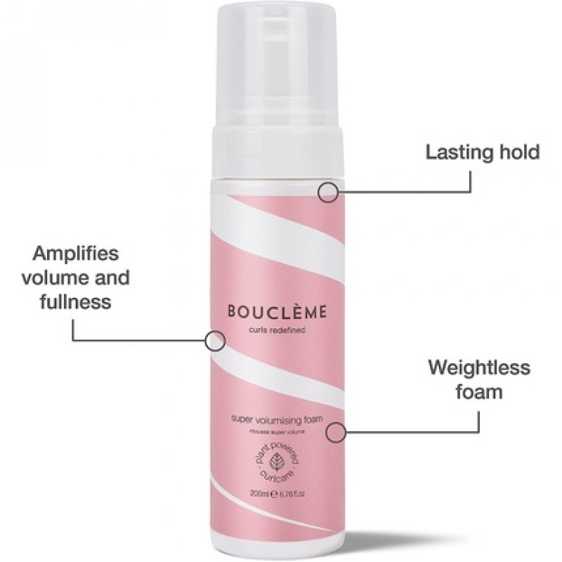 Bouclème Super Volumising Foam Styling Foam for Curly Hair 200ml