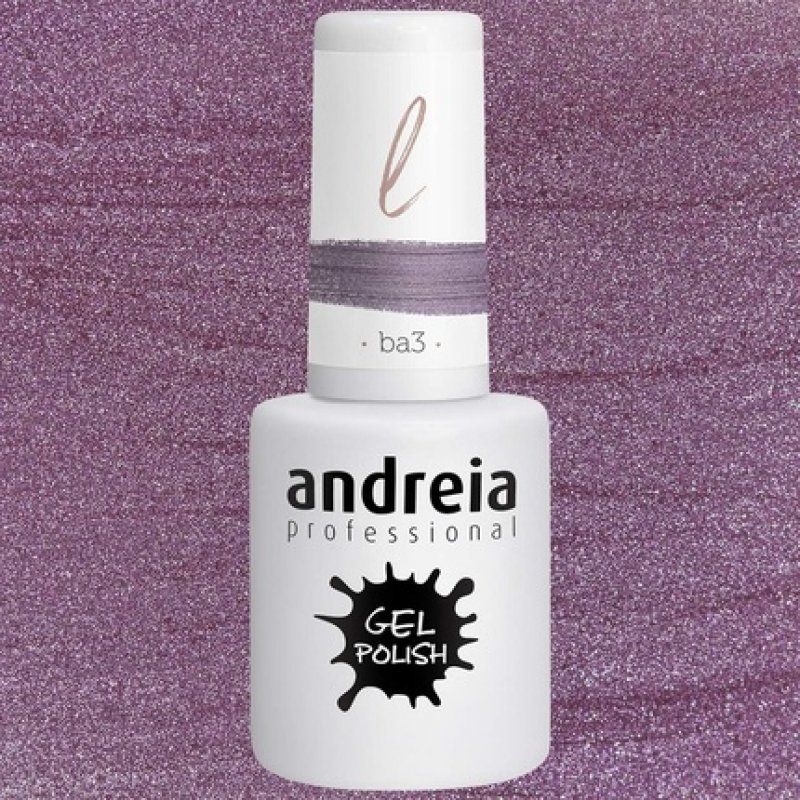 Andreia Semi-Permanent Nail Gel Polish for UV/LED Lamp Intense Shine and 4 weeks Lasting Varnish Colour BA3 Pink