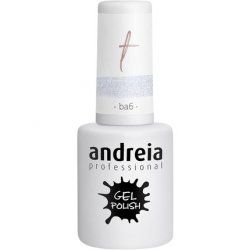 Andreia Semi-Permanent Nail Gel Polish for UV/LED Lamp Intense Shine and 4 weeks Lasting Varnish Colour BA6 Clear