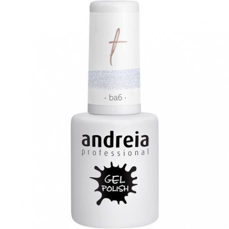 Andreia Semi-Permanent Nail Gel Polish for UV/LED Lamp Intense Shine and 4 weeks Lasting Varnish Colour BA6 Clear