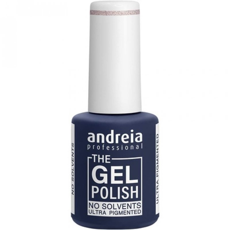 Andreia Professional The Gel Polish Solvent and Odor Free Gel Colour G04 Pink Glitter Shades of Gold