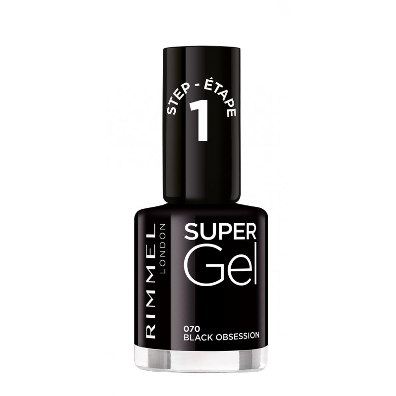 Rimmel Super Gel, 070 Black Obsession, 12ml