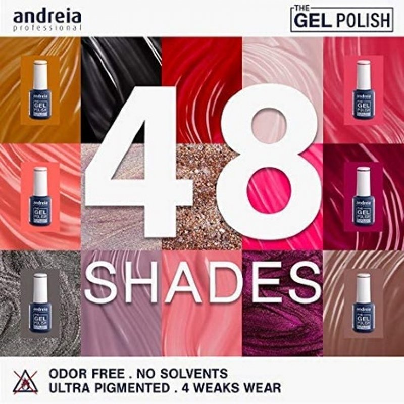 Andreia Professional The Gel Polish Solvent and Odor Free Gel Colour G20 Red Shades of Pink