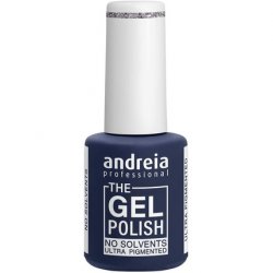 Andreia Professional The Gel Polish Solvent and Odor Free Gel Colour G38 Silver Glitter Shades of Grey