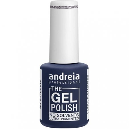 Andreia Professional The Gel Polish Solvent and Odor Free Gel Colour G38 Silver Glitter Shades of Grey