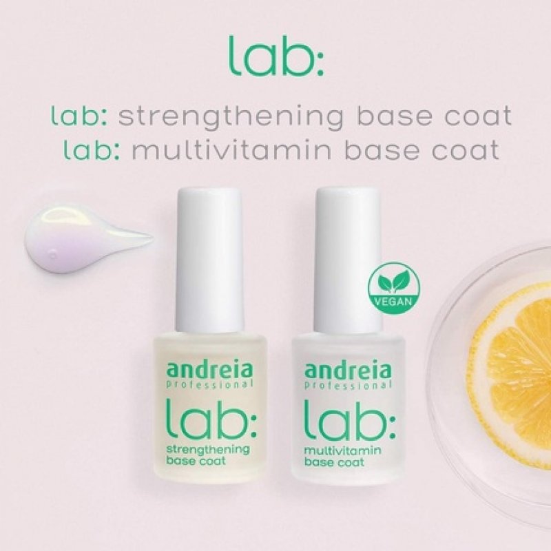 Andreia Professional Anti-Imperfection Base Coat LAB Nail Treatments Against Discolorations 10.5ml