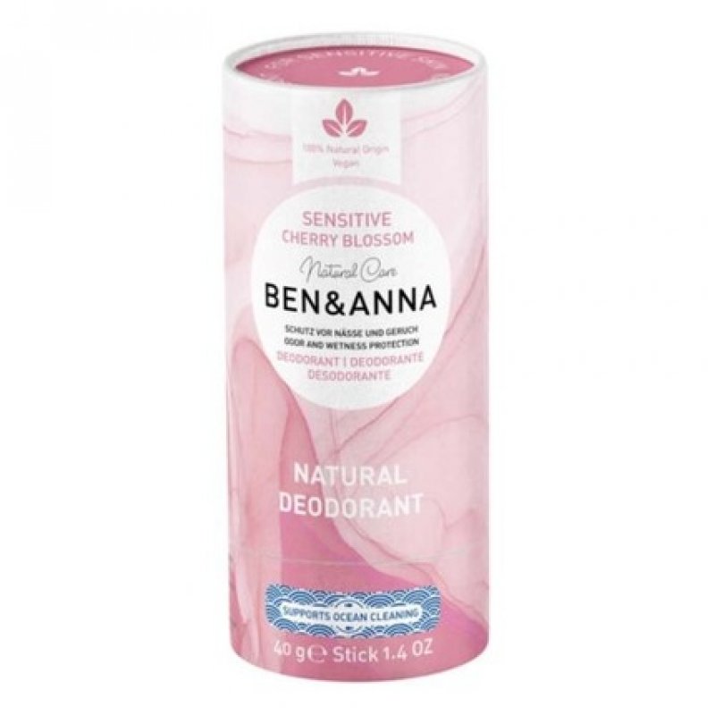 Japanese Cherry Blossom Sensitive Deodorant Papertube 40g BEN & ANNA