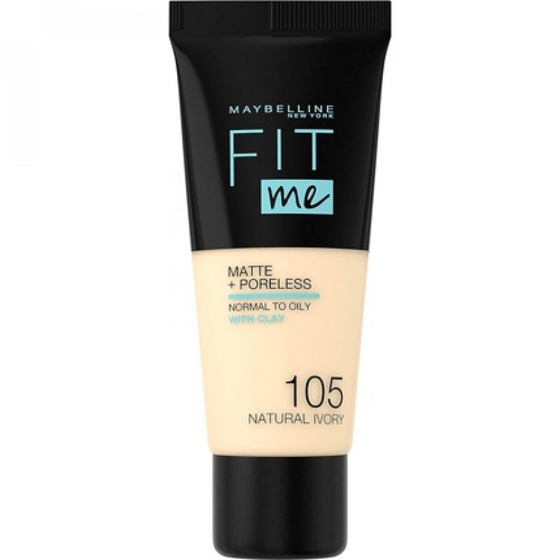 Maybelline New York Fit Me Matte & Poreless Foundation 105 Natural Ivory 30ml