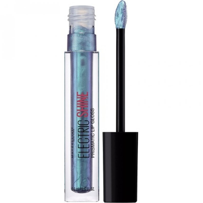 Maybelline New York Electric Shine Holographic Lip Gloss Electric Blue 165