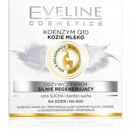 Eveline Cosmetics Nature Line Goats Milk Intensely Regenerating and Nourishing Day and Night Cream with Coenzyme Q10