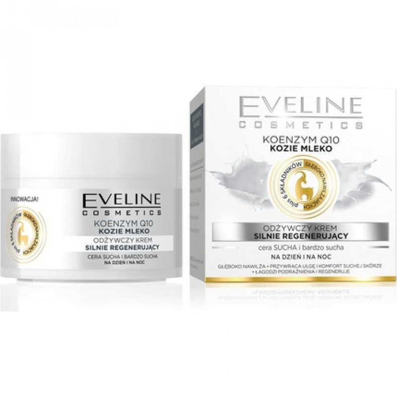 Eveline Cosmetics Nature Line Goats Milk Intensely Regenerating and Nourishing Day and Night Cream with Coenzyme Q10