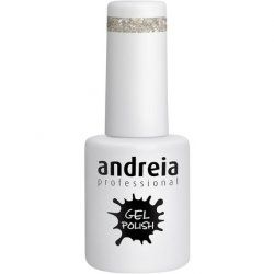 Andreia Semi-Permanent Nail Gel Polish Colour 254 Silver Glitter 10.5ml
