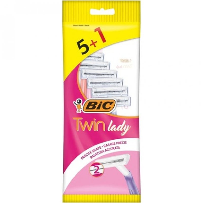 Change title to: Bic Twin Lady Sensitive Disposable Razor 5 1