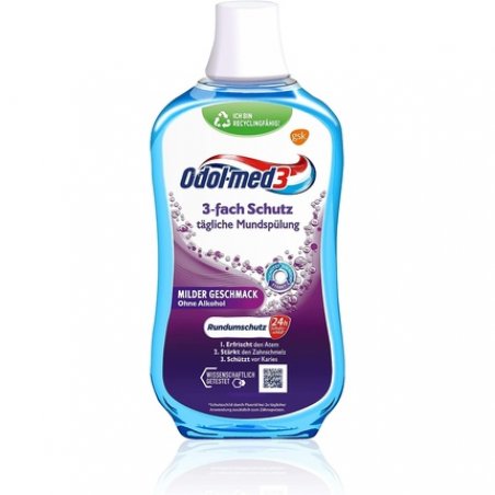 Odol-med3 Mouthwash Triple Protection Alcohol Free Mouthwash 500ml