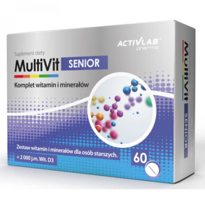 Multivitamin Minerals 50 Vitamin and Mineral Complex for Seniors 60 Caps