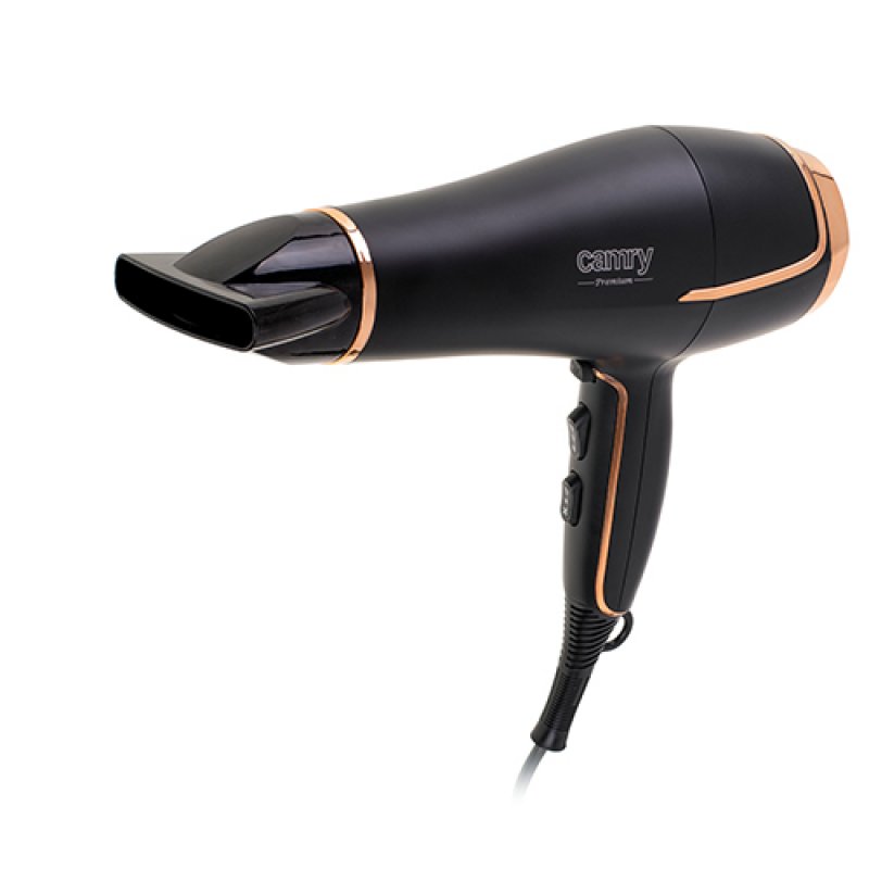 CAMRY CR 2255 Hair Dryer with Diffuser and Styling Nozzle 2200W - Black
