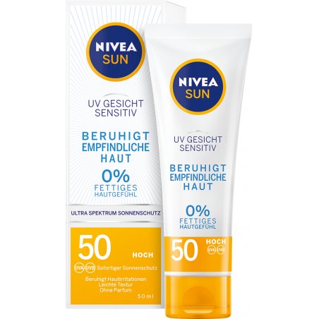 NIVEA SUN UV Face Sensitive Sunscreen SPF 50 50ml