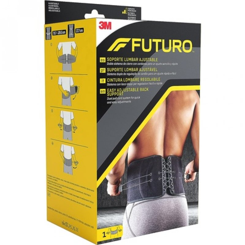 FUTURO Easy Adjustable Back Support - Dual Pull Cord System for Quick and Easy Adjustments