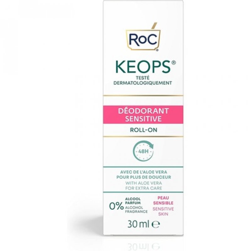 Roc Keops Sensitive Deodorant Roll On 30ml